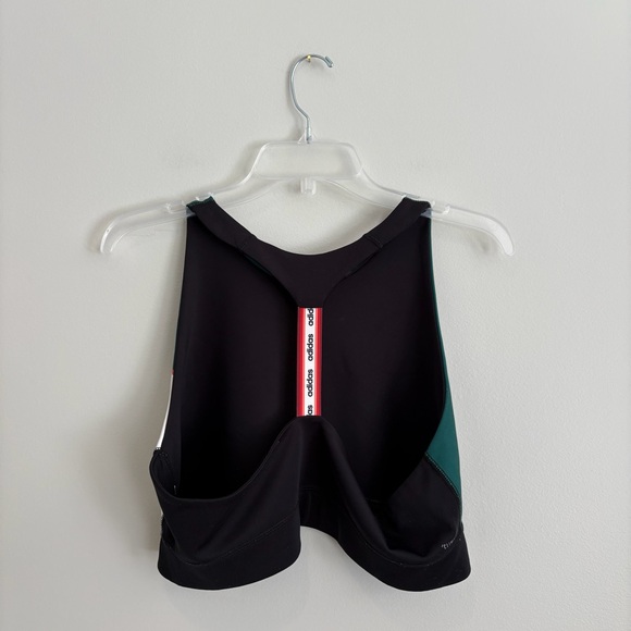 Adidas and Farm Green and Black Sports Bra - Picture 3 of 6